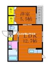 シャーメゾンプロスペリーテ平島A 1LDKの間取り