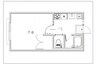 コーポ雅 1Kの間取り