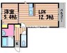 レーベン・コスモス 1LDKの間取り
