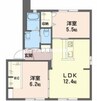 シャーメゾン静Ａ 2LDKの間取り