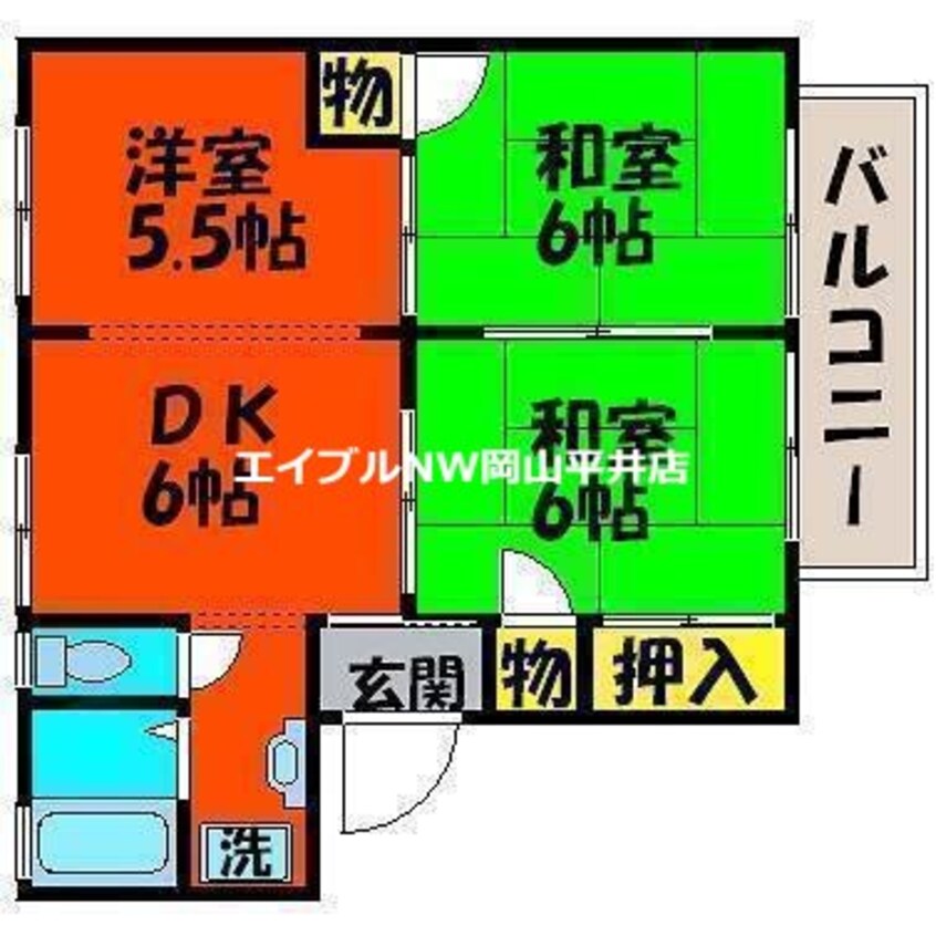 間取図 太陽ハイツ