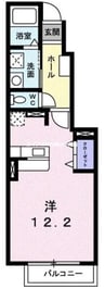 サニーヴィラⅡ 1Rの間取り