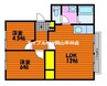 フレグランス雄町S 2LDKの間取り