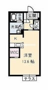 フォルテ 1Rの間取り
