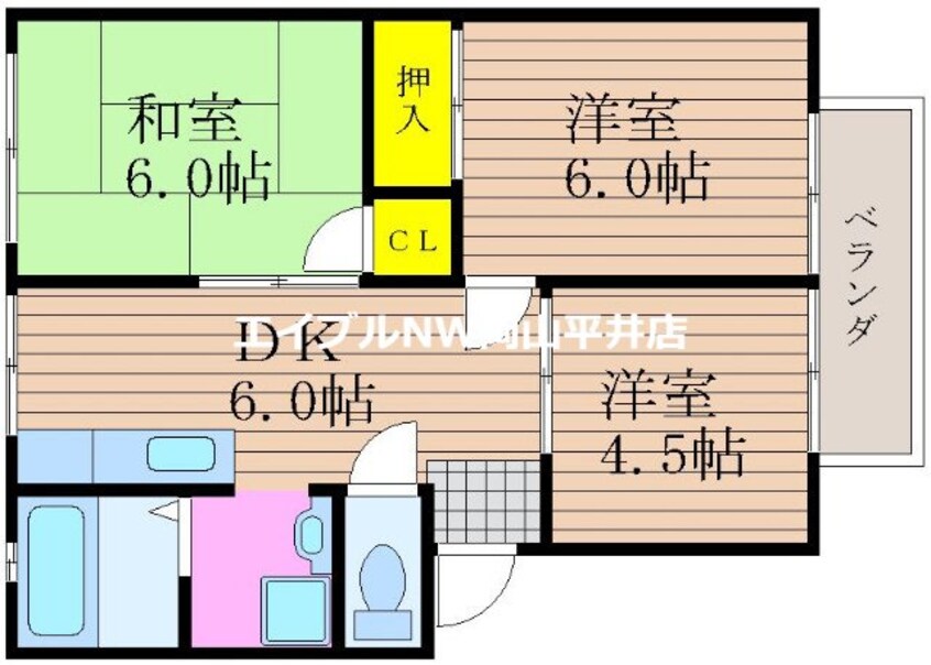 間取図 パナコーポＢ