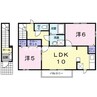 メゾン広木ヒルズ 2LDKの間取り