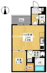 REGALEST 門田屋敷Ⅱ 1LDKの間取り