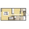 PRONUBE関Ａ 1Kの間取り