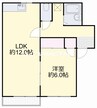 川井コーポ 1LDKの間取り
