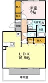 サンライズ原田Ｂ棟 1LDKの間取り