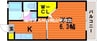 ハッピーコーポＡ 1Kの間取り
