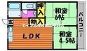 コーポ上中田の間取図