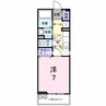 グリーンスプリングス　Ｂ 1Kの間取り