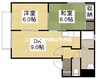 セゾンアムール 2LDKの間取り