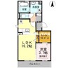 サンフレスカ 1LDKの間取り