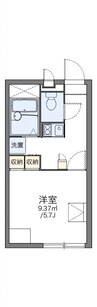 レオパレスパレ　ロワイヤル 1Kの間取り