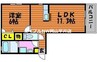 スカイメゾン 1LDKの間取り