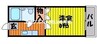 サンレック中井 1Kの間取り