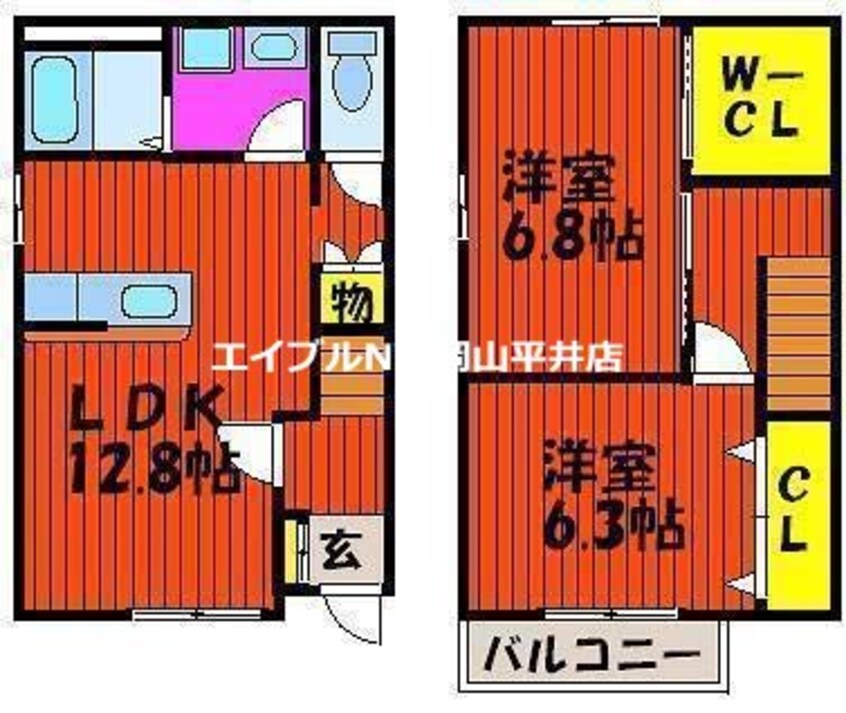 間取図 ステラ・アルピナＢ棟