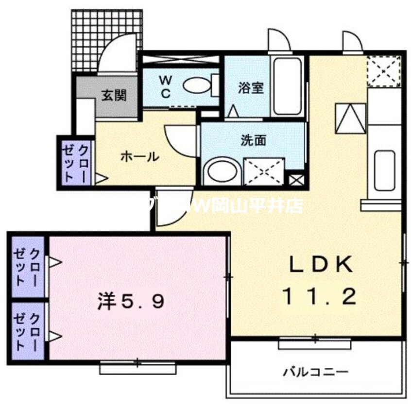 間取図 アールト　Ｂ棟