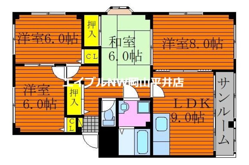 間取図 ドルチェ新保