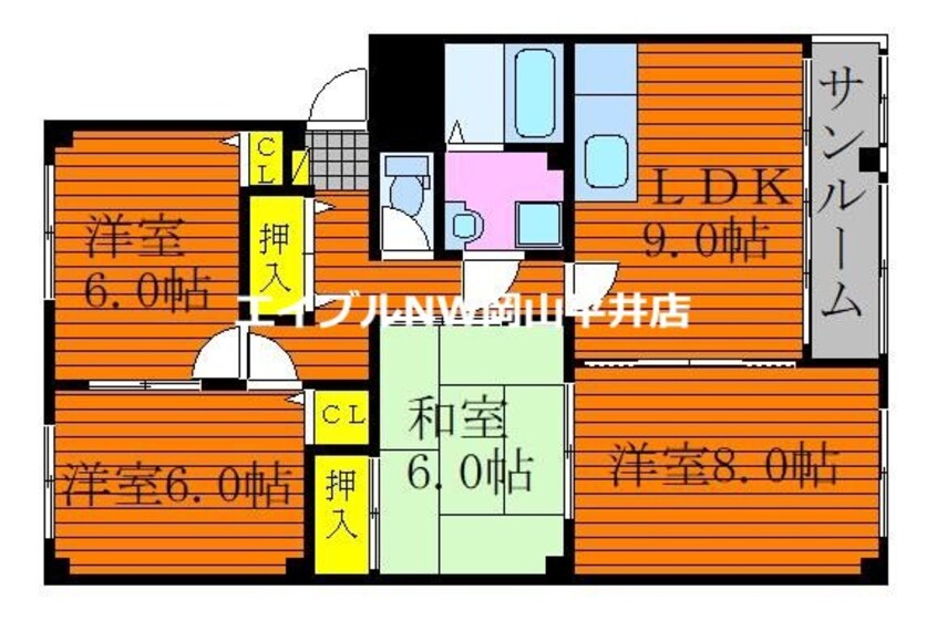 間取図 ドルチェ新保