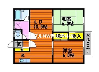 間取図 フレンズコーポ