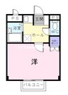 オーキッドテラス平井 1Kの間取り