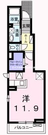 Ｇｒａｃｅ　乙多見 1Rの間取り