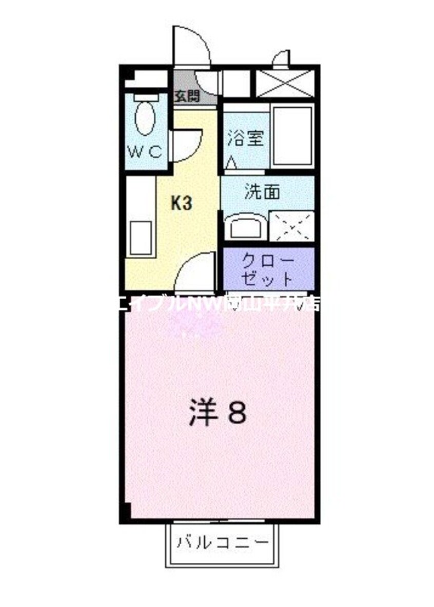 間取図 ウエスト・リバ－