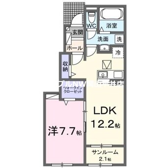 間取図 サンビレッジ片岡