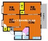 コーポアルザスＣ棟 3LDKの間取り