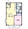 ニューシティしみず１ 1LDKの間取り