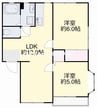 瑞穂の里　Ｂ棟 2LDKの間取り