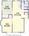 瑞穂の里Ｄ棟 2LDKの間取り