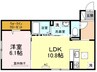 第５母恩 1LDKの間取り