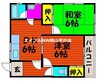 リバーサイドカワノ　Ａ 2DKの間取り