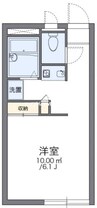 レオパレスＰａｓｔｅｌｌｏ 1Kの間取り