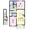 ラメールＢ 2LDKの間取り