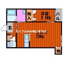 ラ・ヴィータ高屋六番館の間取図