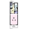 サンフォレスタ兼基 1Kの間取り