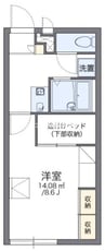 レオパレスカルチェ 1Kの間取り