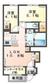 ジョリ 2LDKの間取り