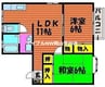 ファームヴィレッジ　Ｂ 2LDKの間取り