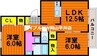フロリアーデ梅島Ｂ 2LDKの間取り