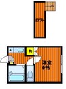 セフィラササキⅡ 1Kの間取り