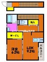 OCTO Casa Omachi Ⅰ 1LDKの間取り