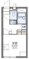 レオパレスＢ　Ｆ　プログレ 1Kの間取り