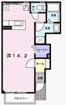 グレンツェントＡ 1Rの間取り