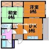 アドリーム君津 2LDKの間取り